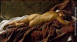 Jacob Collins Canvas Paintings - Reclining Nude